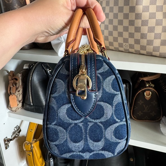 Coach Denim Mini Rowan - Picture 3 of 9